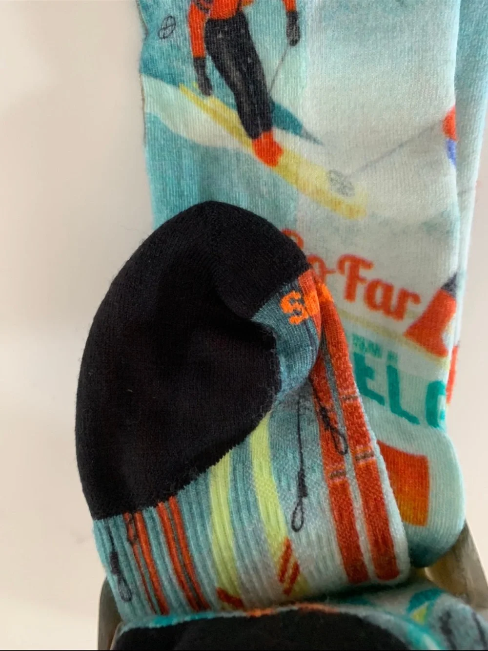 SMARTWOOL Large Women's Ski Snow Bunny Print Targeted Cushion OTC Socks NWT